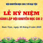 Thông báo Kế hoạch tổ chức Lễ Kỷ niệm 10 năm thành lập Hội Khuyến Học Chi 2 Vũ Đại Tộc